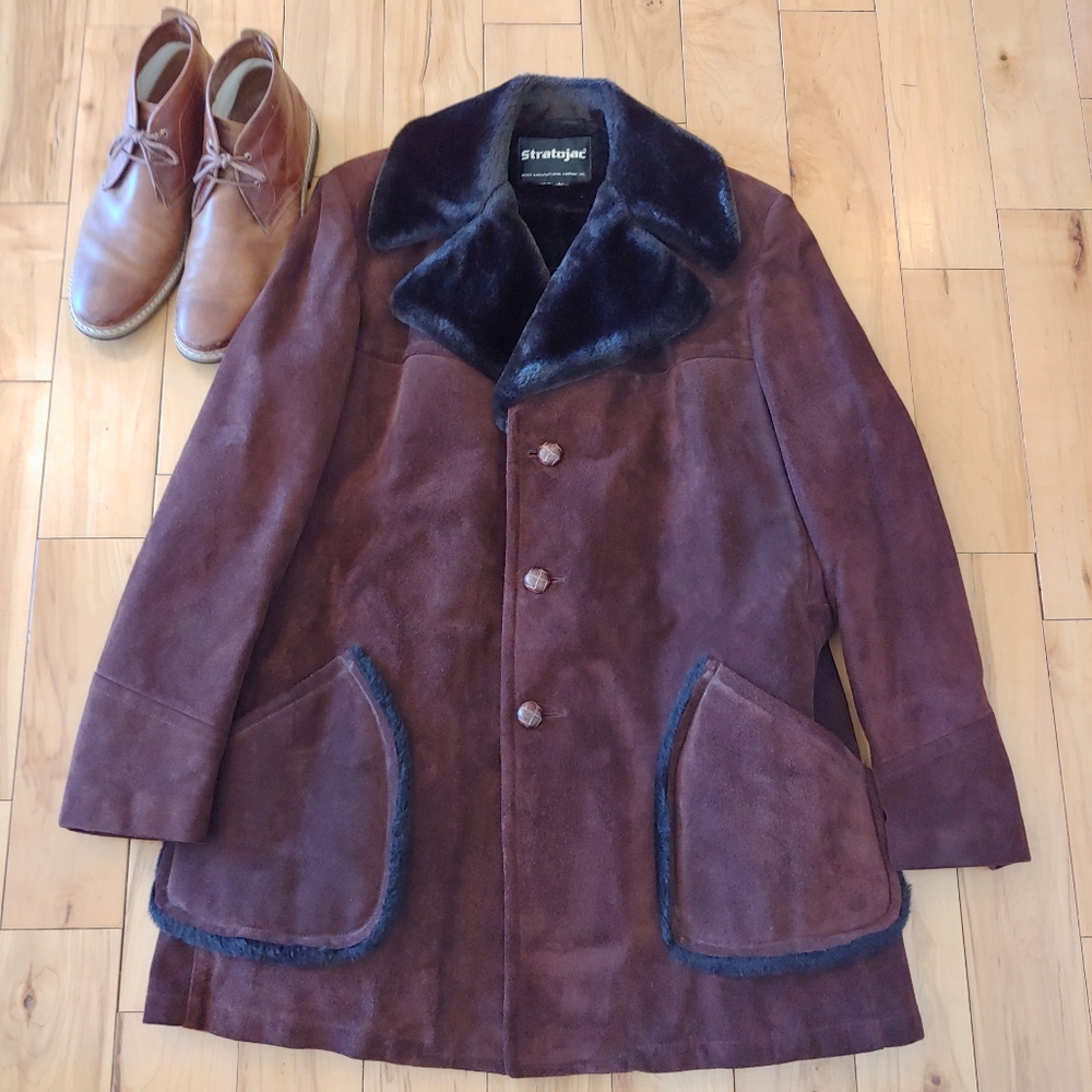EUC!  Vintage STRATOJAC SWEDE LEATHER JACKET